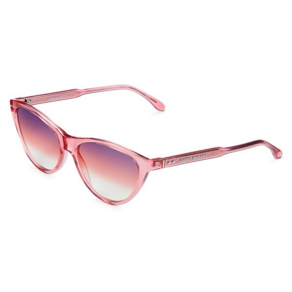 ISABEL MARANT ACETATE CAT-EYE SUNGLASSES IN PINK/PURPLE